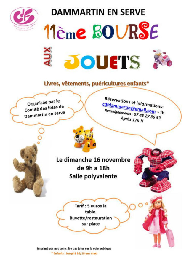 11ème Bourse aux jouets à Dammartin-en-Serve_Dammartin-en-Serve
