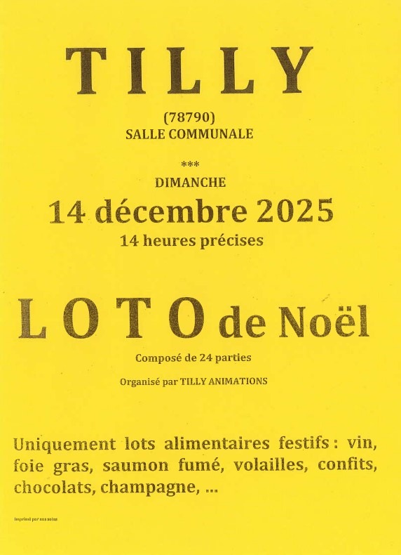 Loto de Noël à Tilly_Tilly