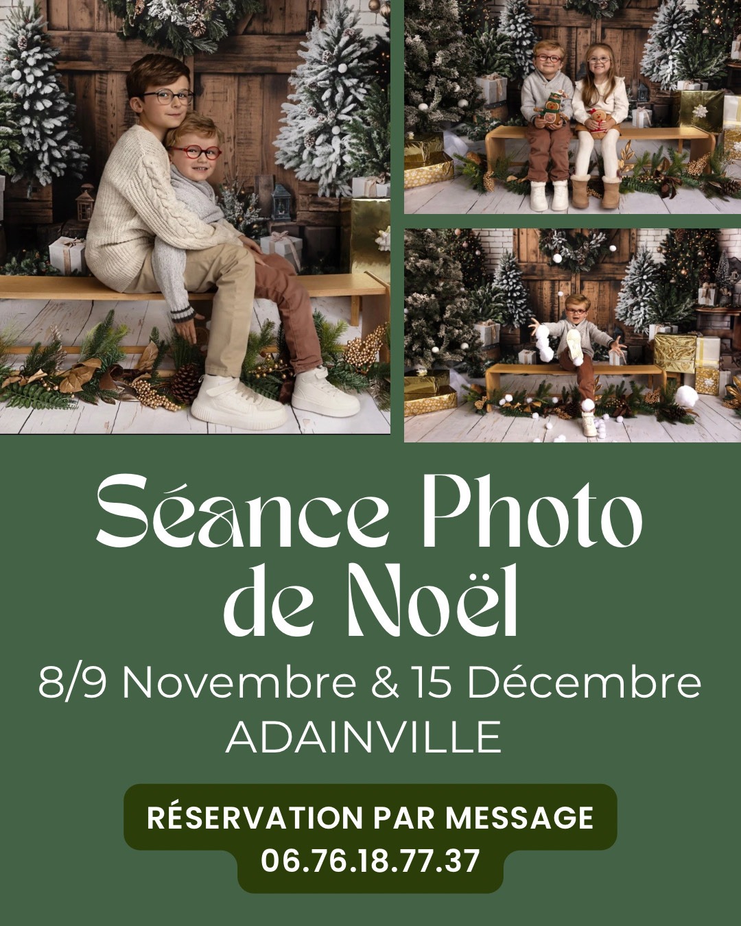 Séance photo de Noël à Adainville_Adainville