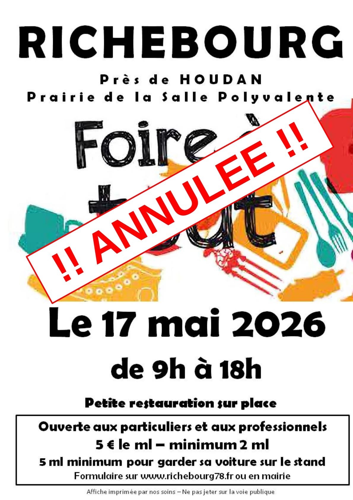 Foire à tout à Richebourg (ANNULEE)_Richebourg