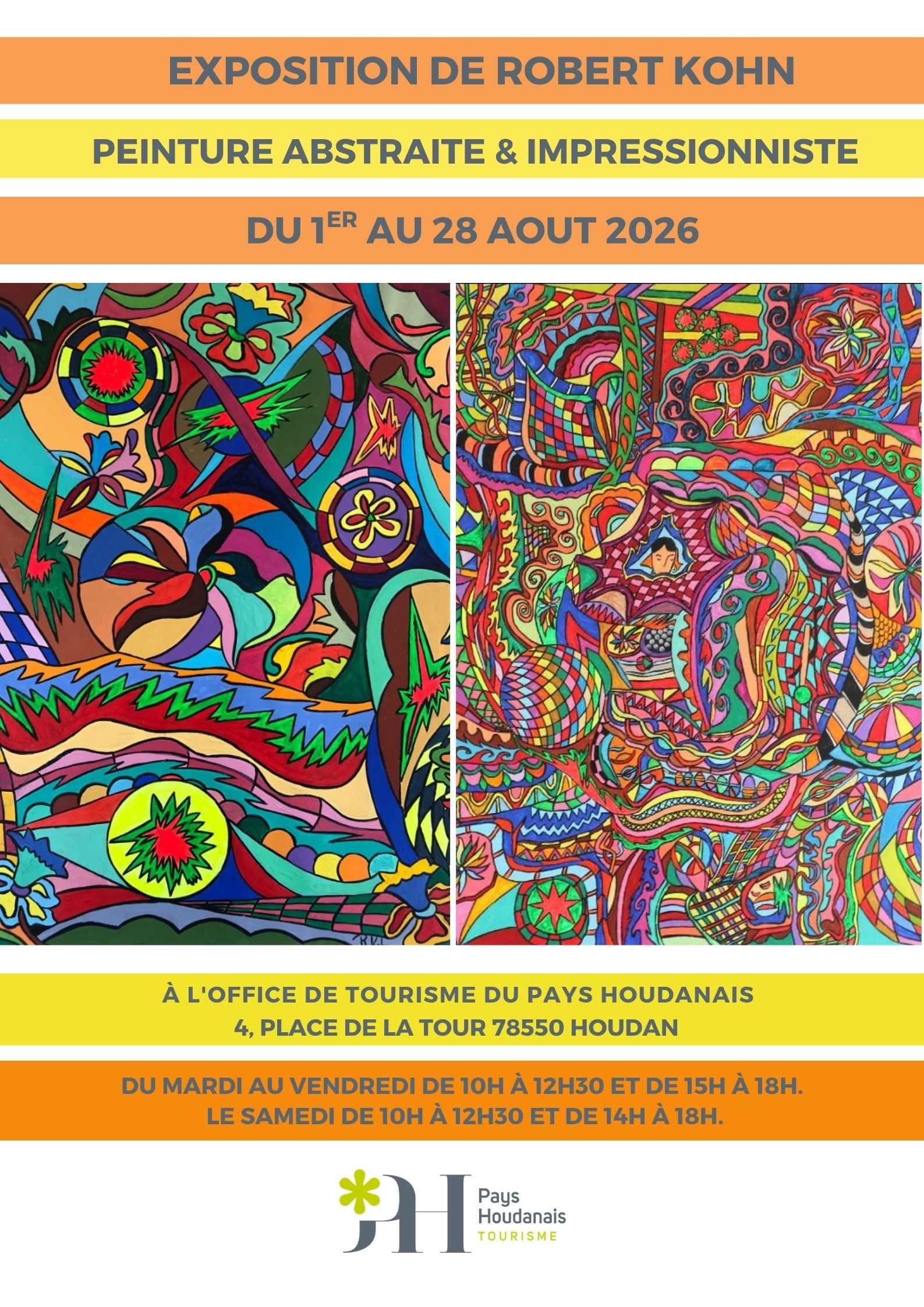 Exposition Robert KOHN : Peinture abstraite et impressionniste_Houdan