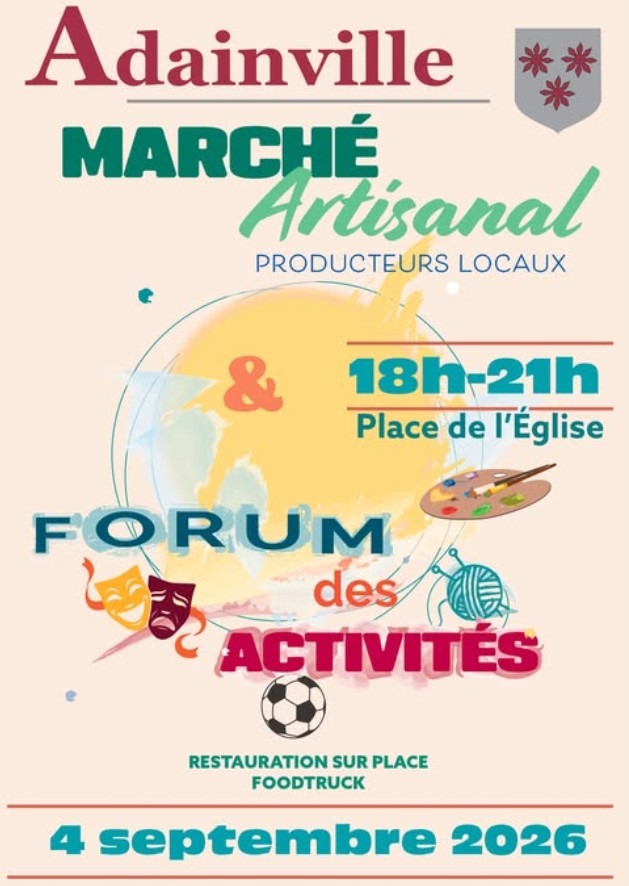 Marché artisanal des producteurs locaux et forum des activités_Adainville
