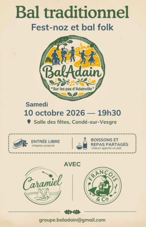 Bal traditionnel : Fest-noz et bal folk_Condé-sur-Vesgre