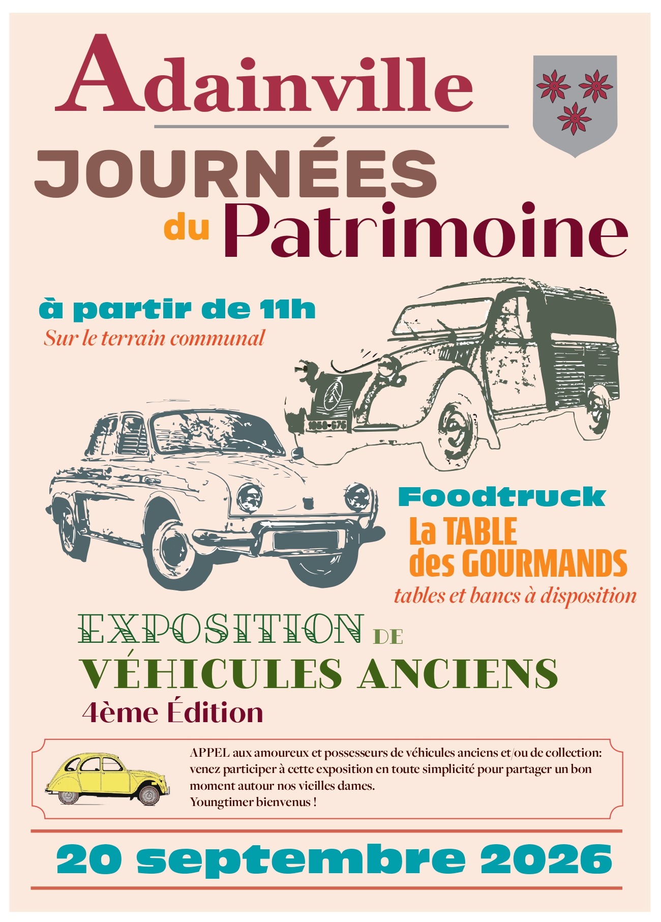 JEP - 4ème édition d'exposition de véhicules anciens_Adainville