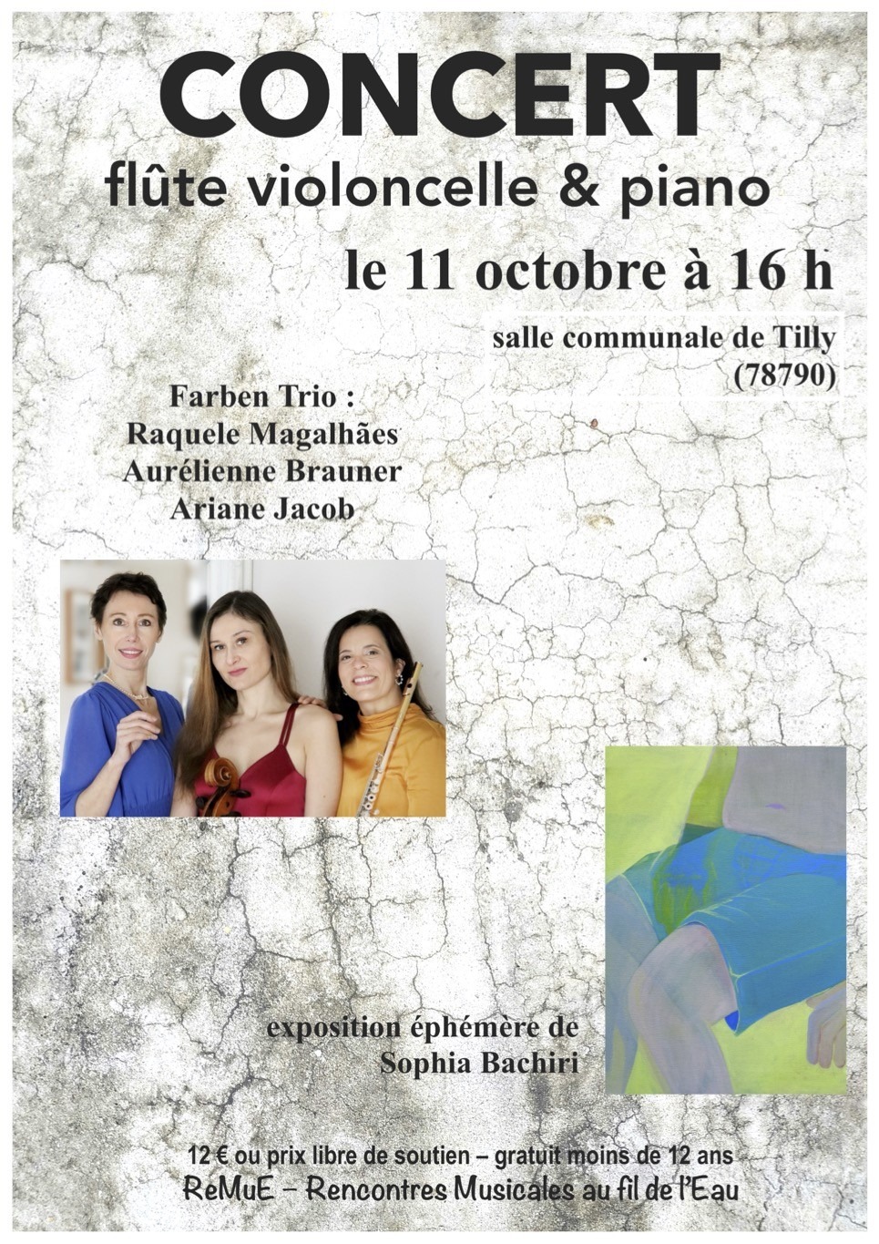 Concert flûte, violoncelle & piano à Tilly_Tilly