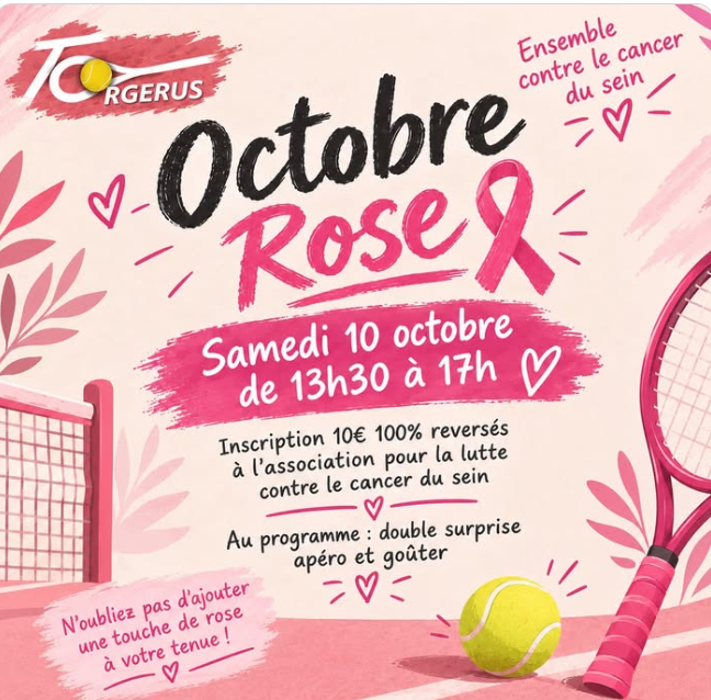 Octobre rose : Tennis Orgerus_Orgerus