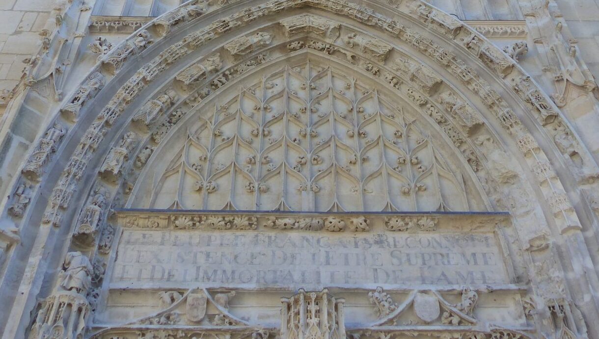 Facade of Houdan Church